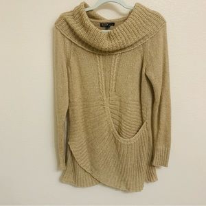 Twins Cowl Neck Wool / mohair Sweater Size M